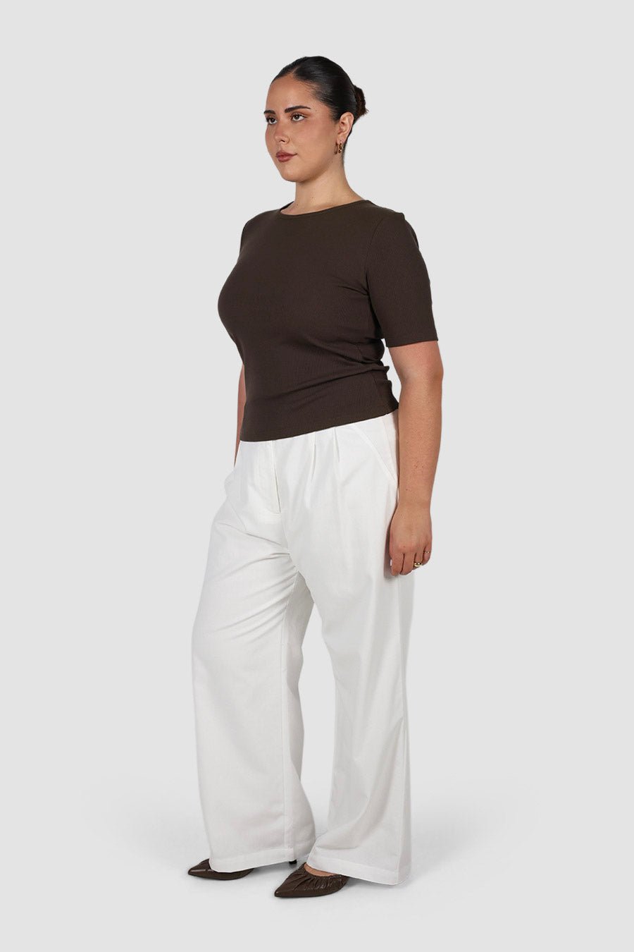 TATE RIB TOP ESPRESSO - Fayt The Label