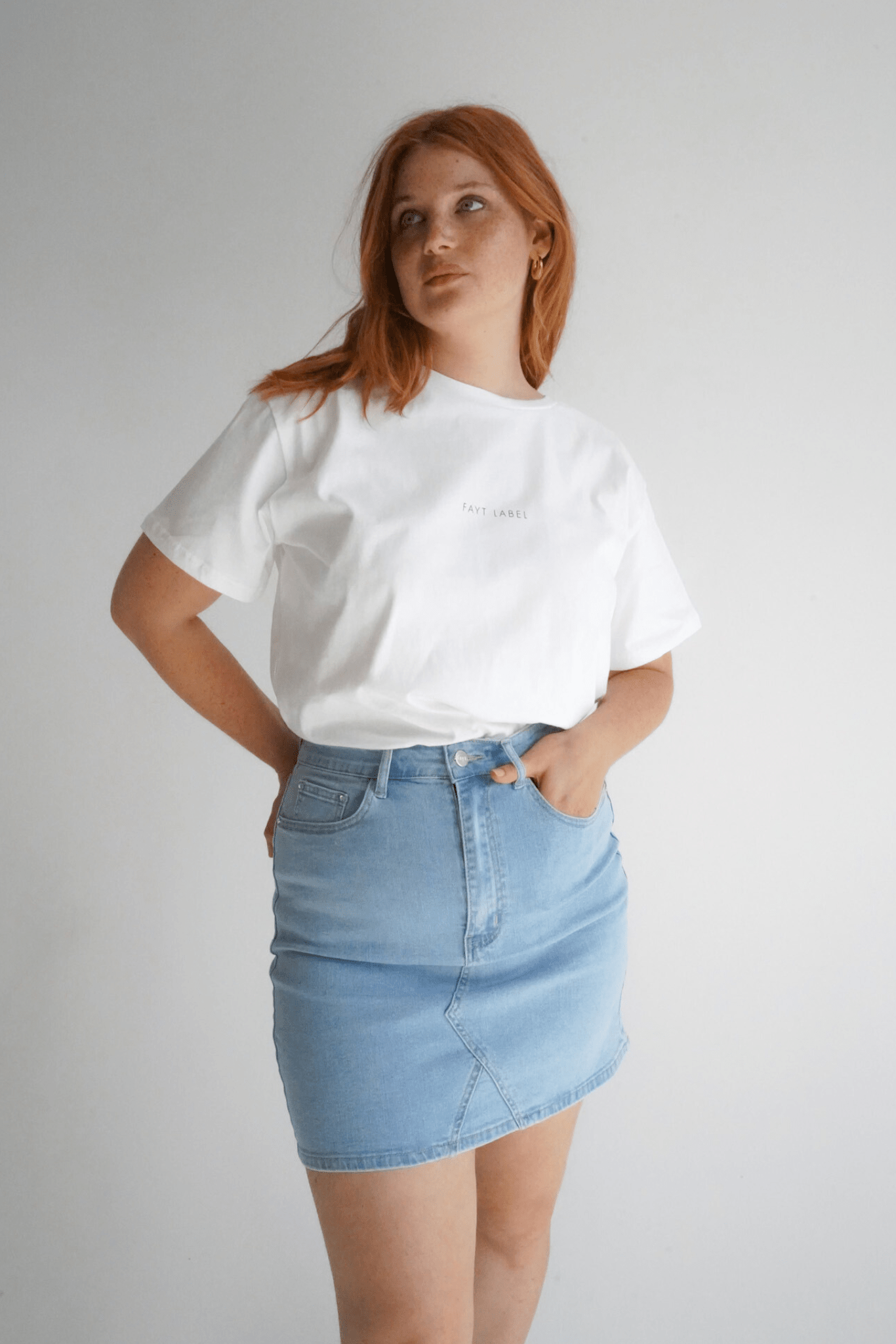 TAYO DENIM SKIRT BLUE WASH - Fayt The Label