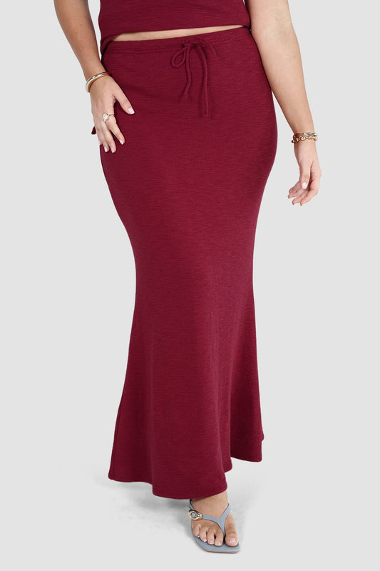 TERRA SKIRT DEEP BURGUNDY - Fayt The Label