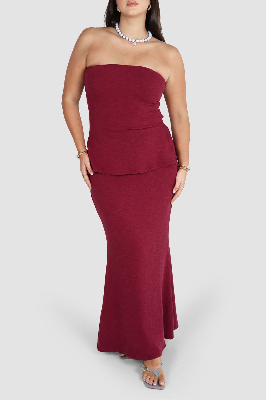TERRA SKIRT DEEP BURGUNDY - Fayt The Label