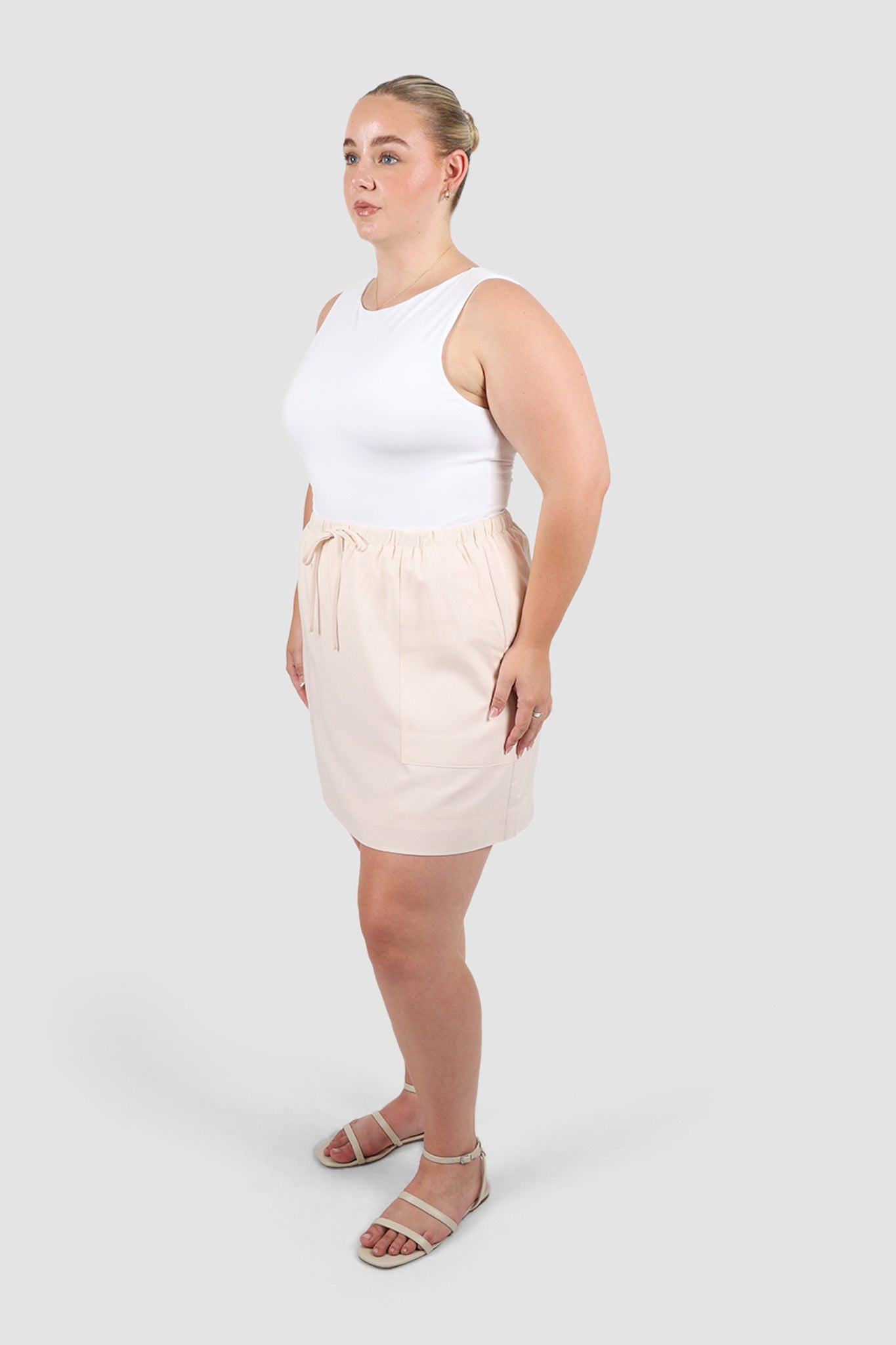 TORIA SKIRT NEUTRAL - Fayt The Label