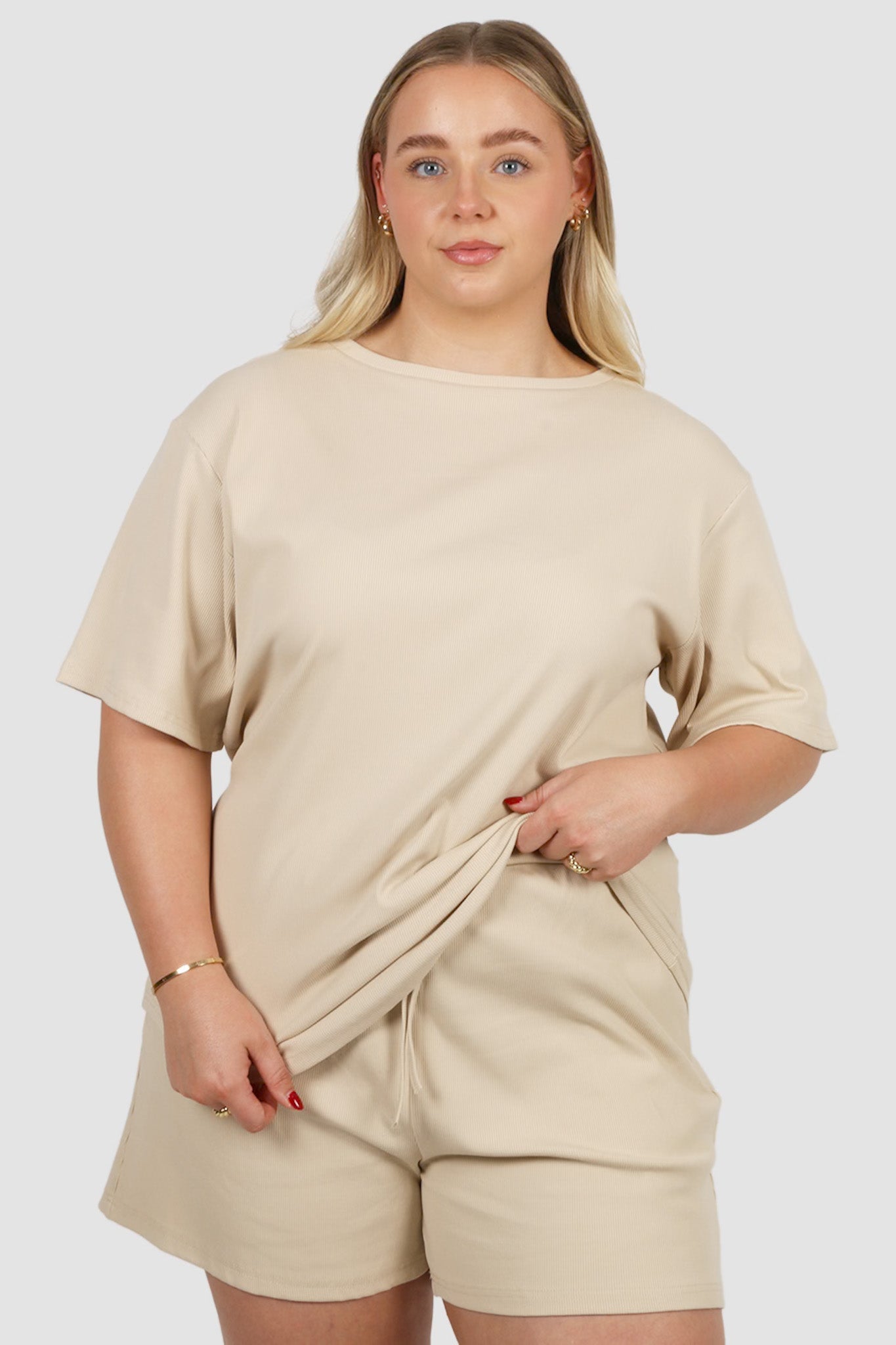 TORLA RIB SHORTS VANILLA - Fayt The Label
