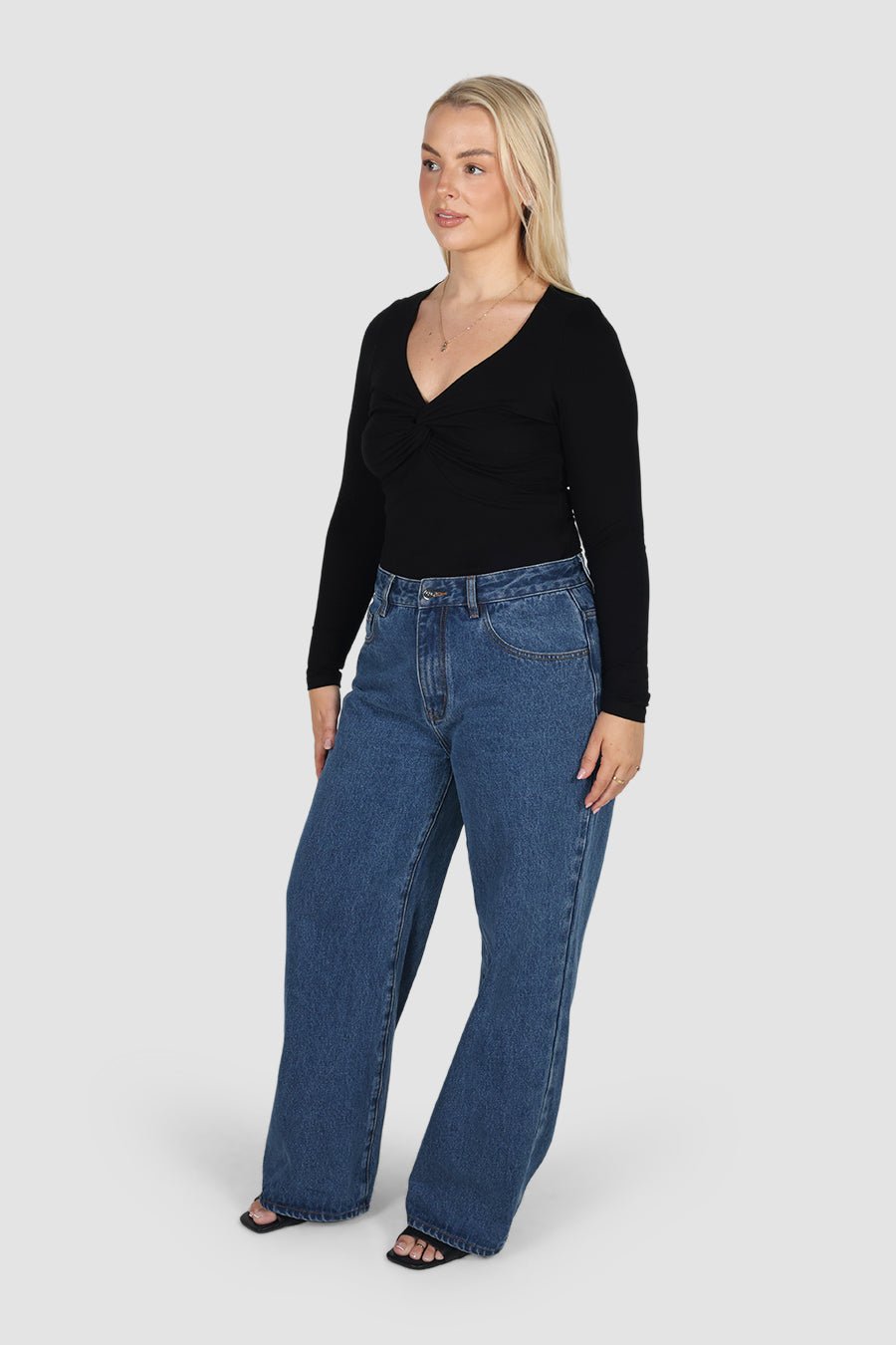 TORREN TWIST TOP BLACK - Fayt The Label