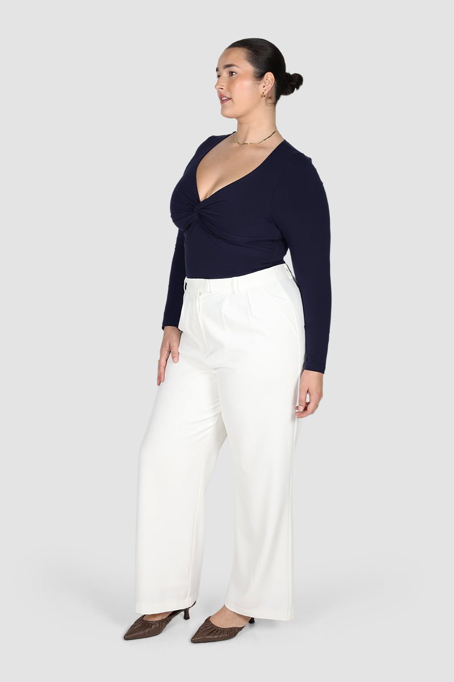 TORREN TWIST TOP NAVY - Fayt The Label