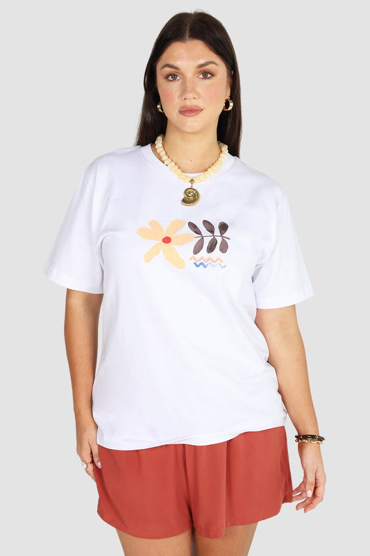 TOSCANA SIGNATURE TEE WHITE - Fayt The Label