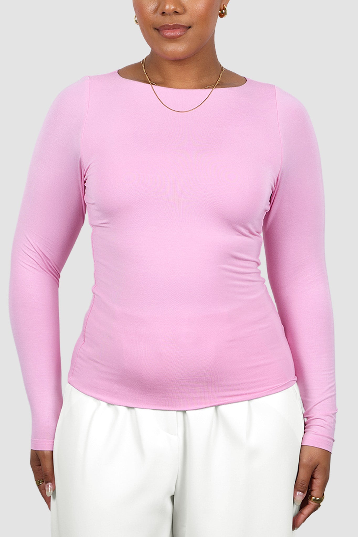 ULTRASOFT ORLA L/S TOP PINK - Fayt The Label