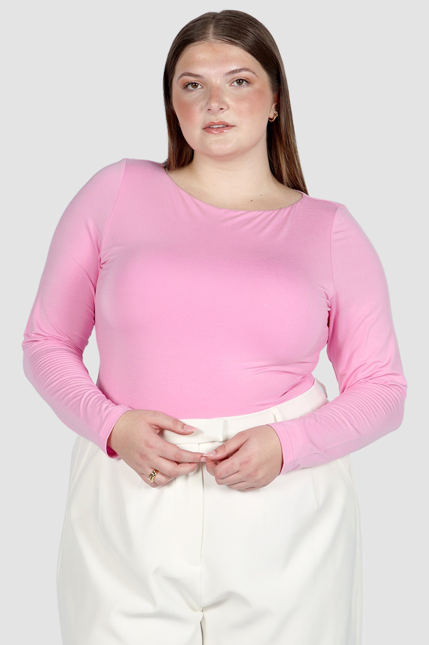 ULTRASOFT ORLA L/S TOP PINK - Fayt The Label