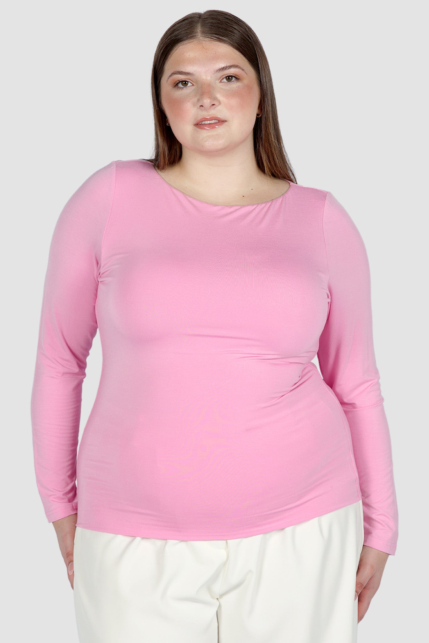 ULTRASOFT ORLA L/S TOP PINK - Fayt The Label