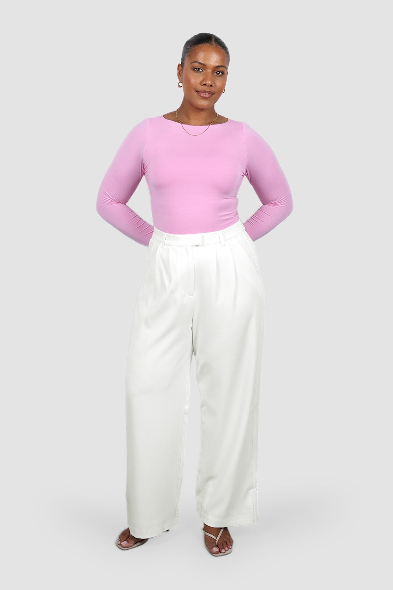 ULTRASOFT ORLA L/S TOP PINK - Fayt The Label