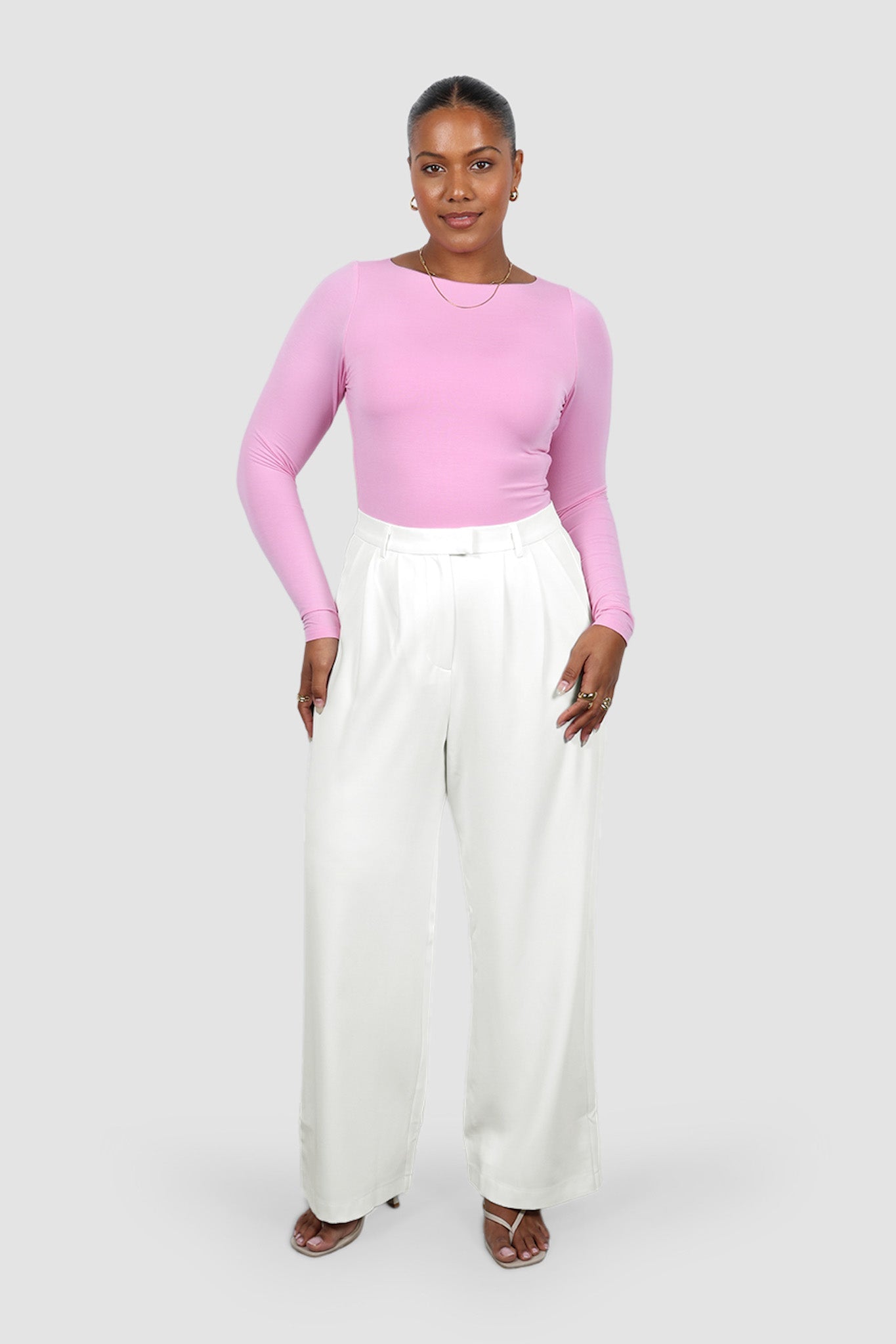 ULTRASOFT ORLA L/S TOP PINK - Fayt The Label