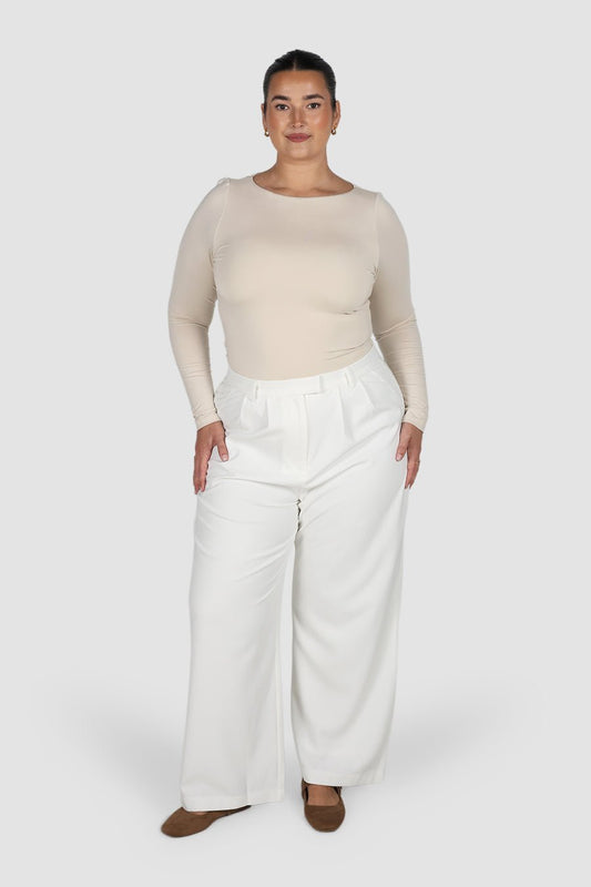 ULTRASOFT ORLA TOP BEIGE - Fayt The Label
