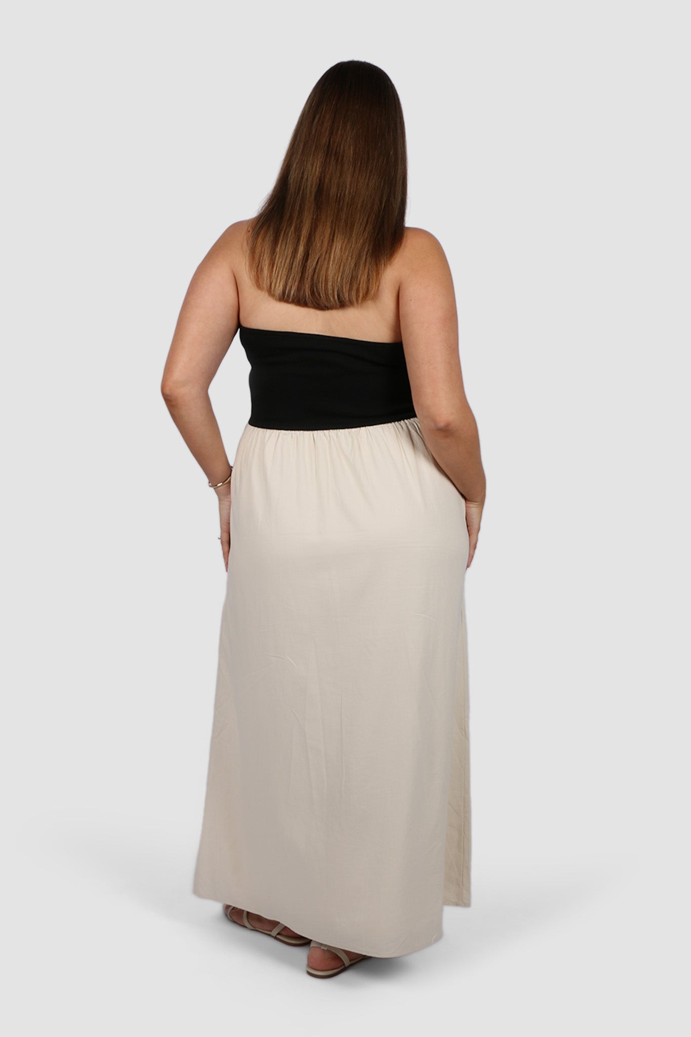 VELLA DRESS NEUTRAL/BLACK - Fayt The Label