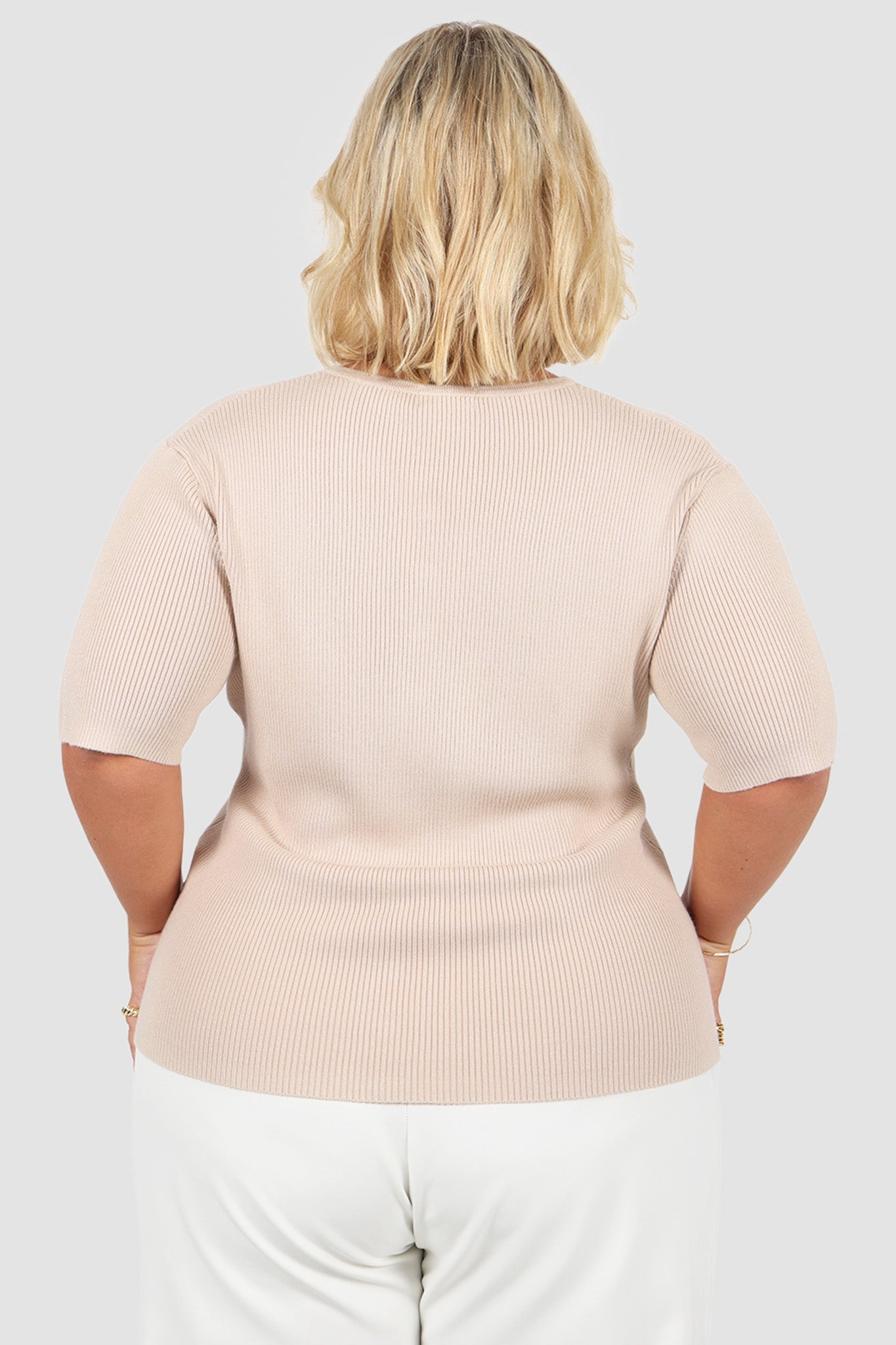 WREN S/S KNIT TOP NEUTRAL – Fayt The Label