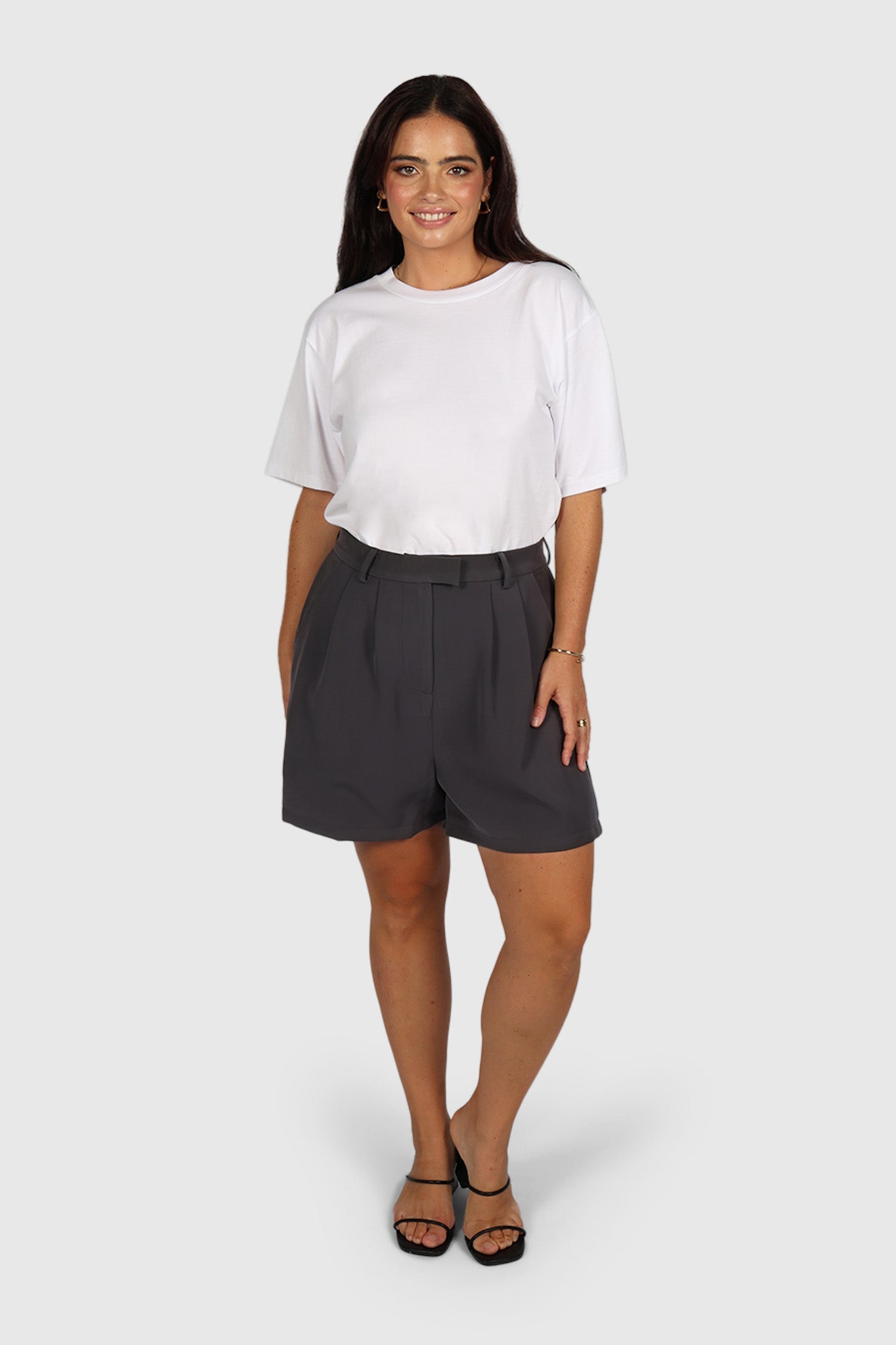 WYATT SHORT DEEP CHARCOAL - Fayt The Label