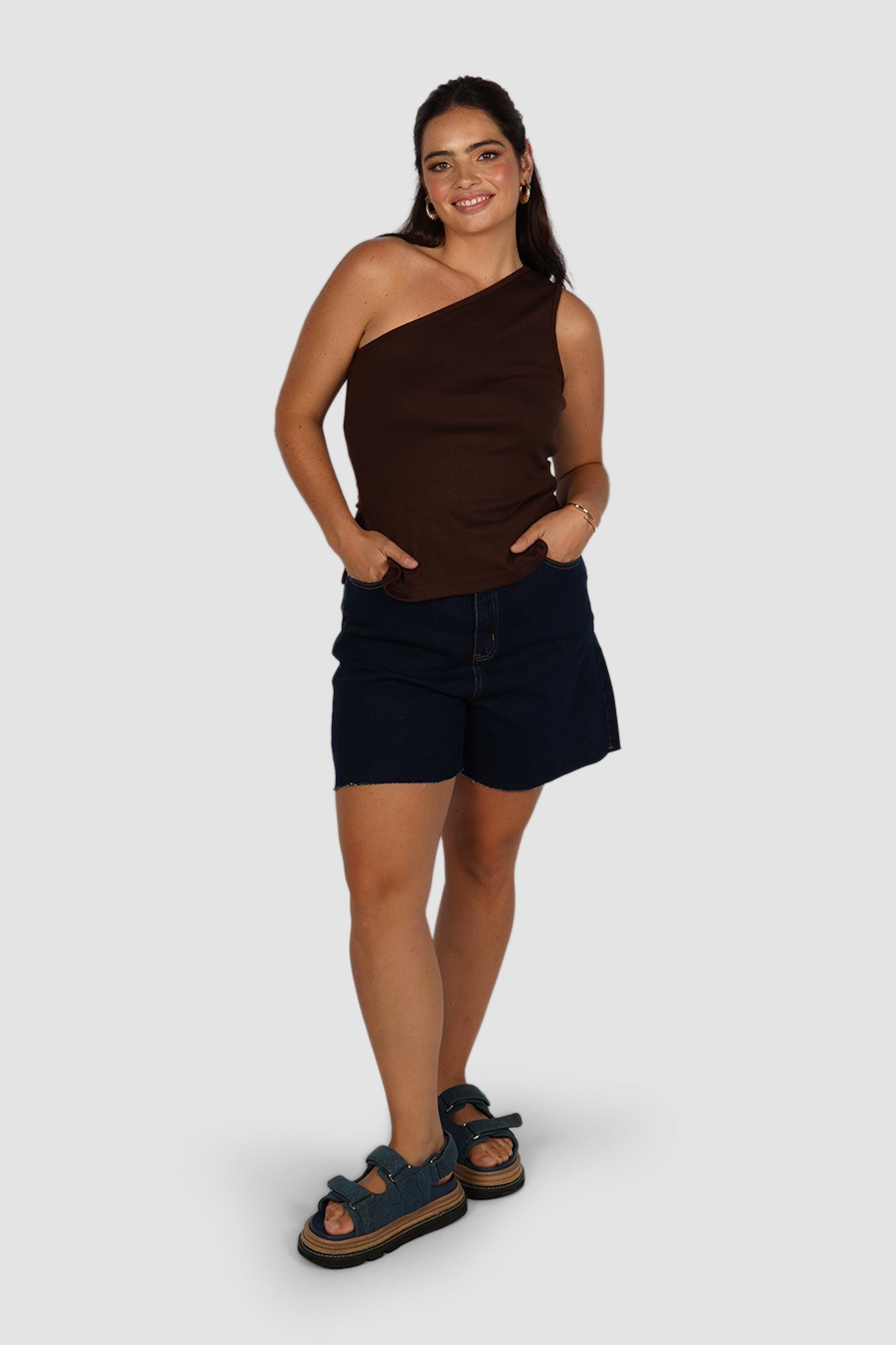 XANTIA KNIT TOP CHOCOLATE - Fayt The Label
