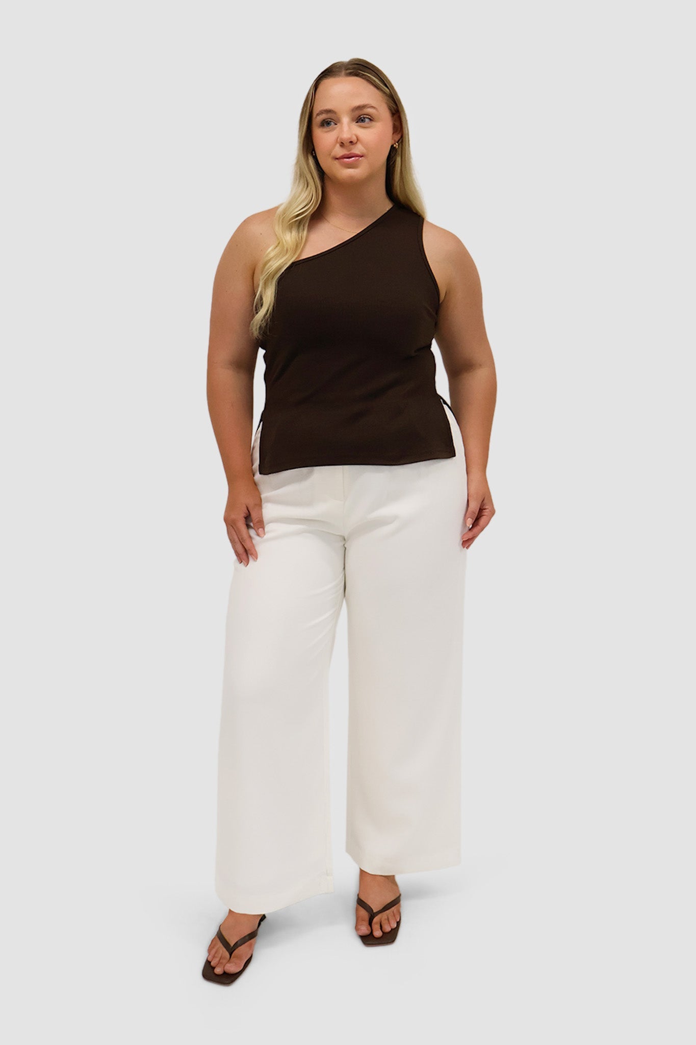 XANTIA KNIT TOP CHOCOLATE - Fayt The Label