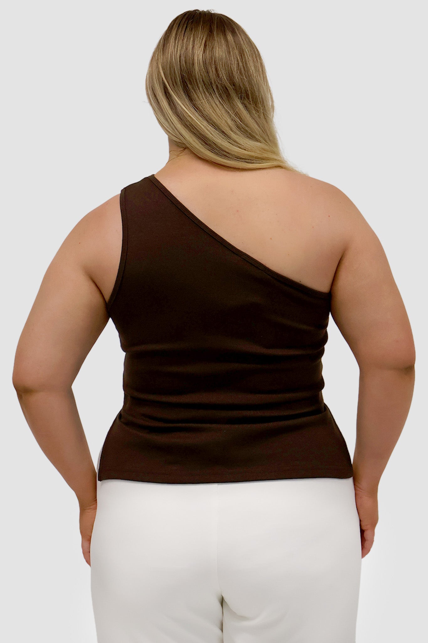 XANTIA KNIT TOP CHOCOLATE - Fayt The Label