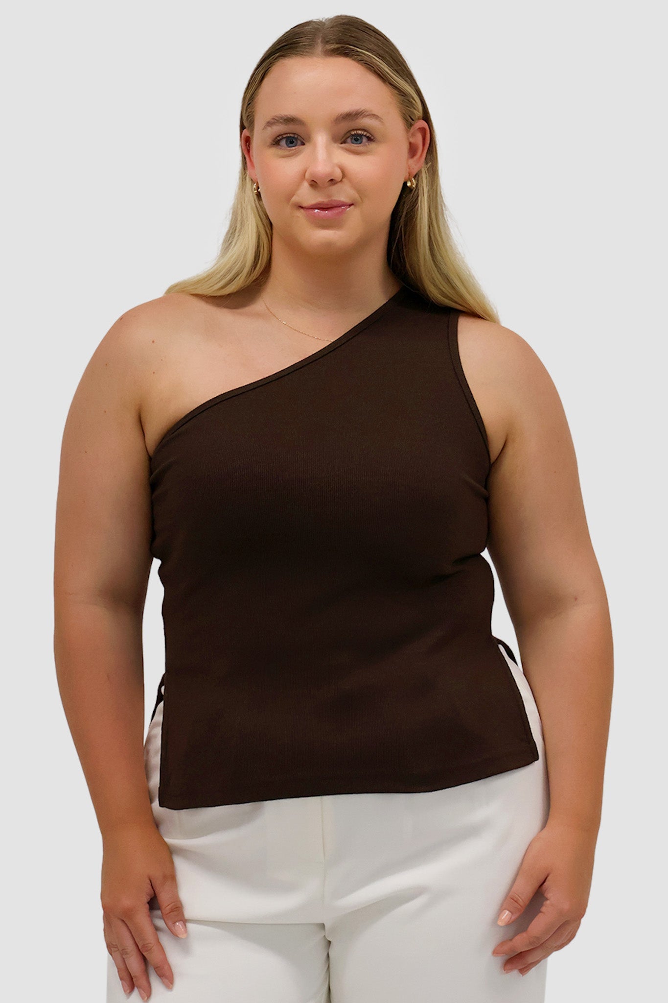 XANTIA KNIT TOP CHOCOLATE - Fayt The Label