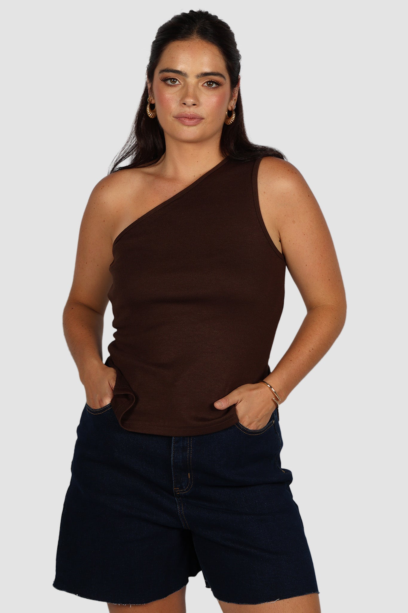 XANTIA KNIT TOP CHOCOLATE - Fayt The Label
