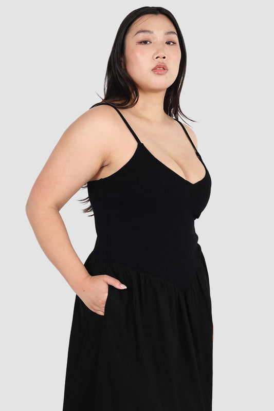 YARA DRESS BLACK - Fayt The Label