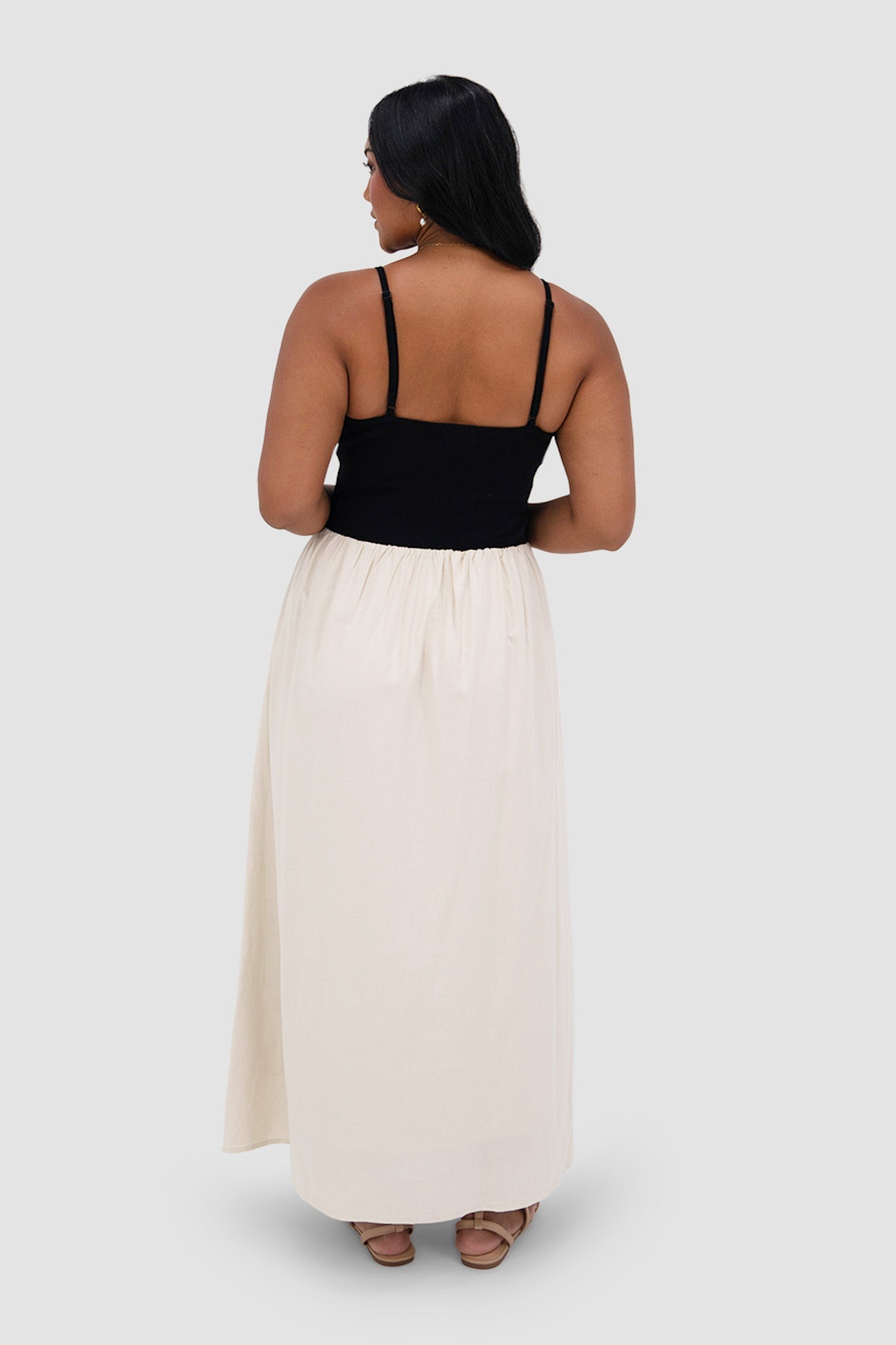 YARA DRESS BLACK/NEUTRAL - Fayt The Label