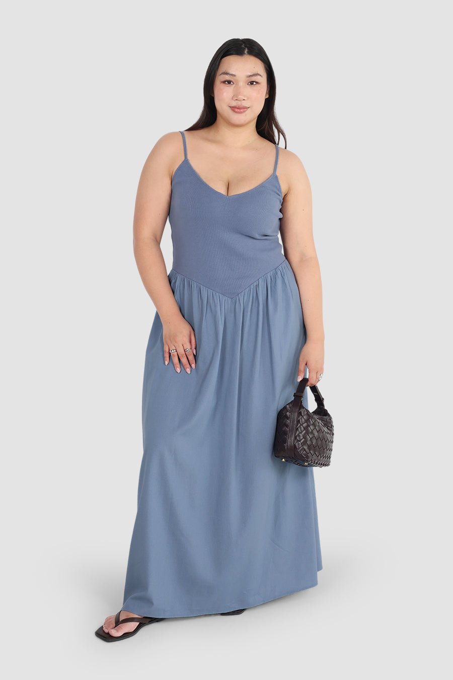 YARA DRESS BLUE - Fayt The Label