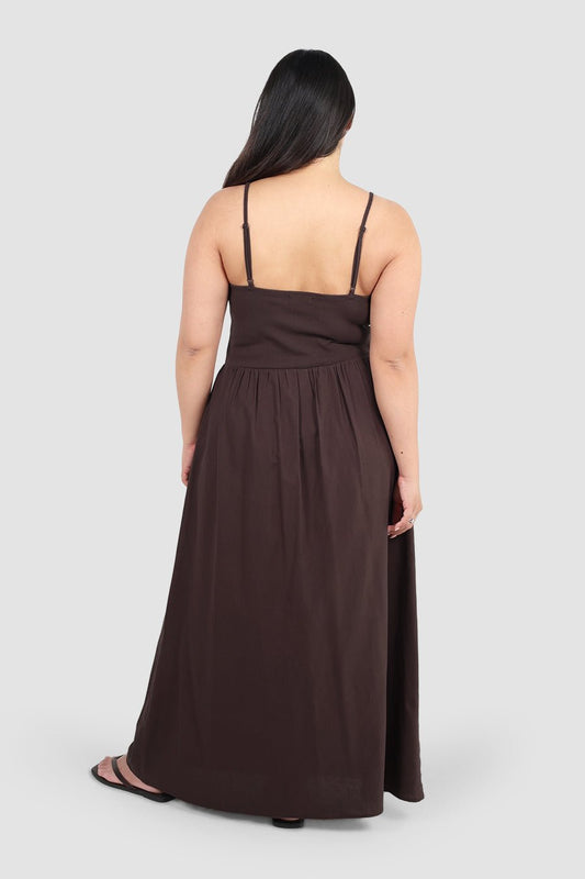 YARA DRESS ESPRESSO - Fayt The Label