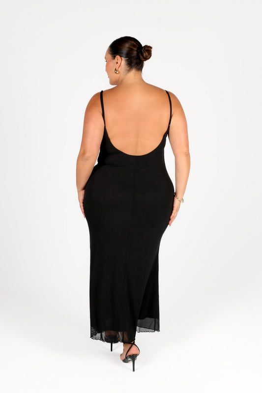 ZARIA DRESS BLACK - Fayt The Label