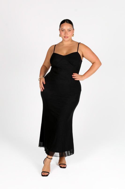 ZARIA DRESS BLACK - Fayt The Label