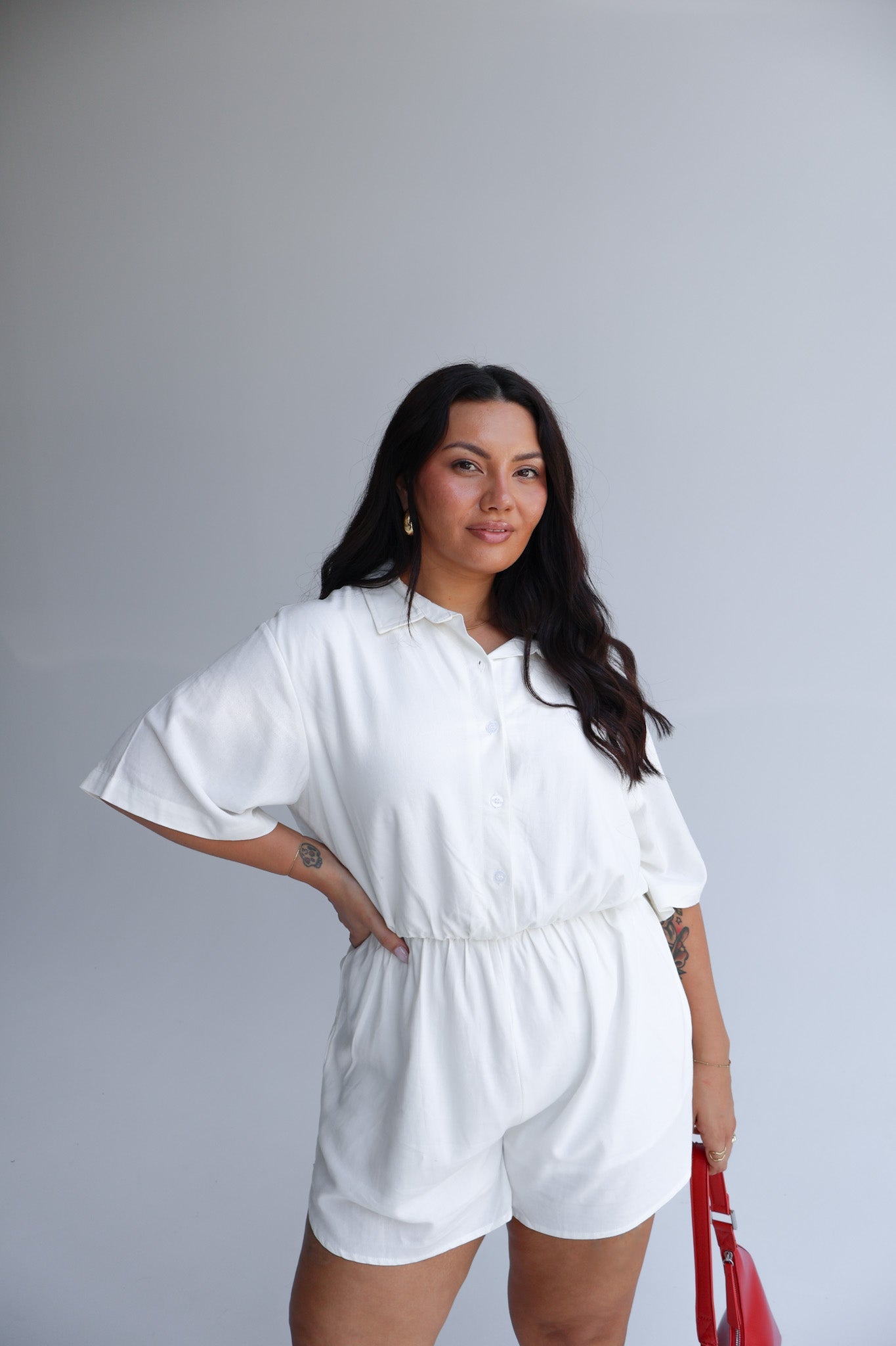 ZEPHYR LINEN PLAYSUIT WHITE - Fayt The Label