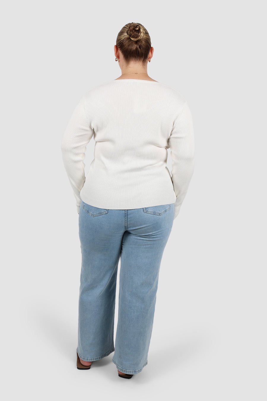 ZERRA KNIT TOP WHITE - Fayt The Label