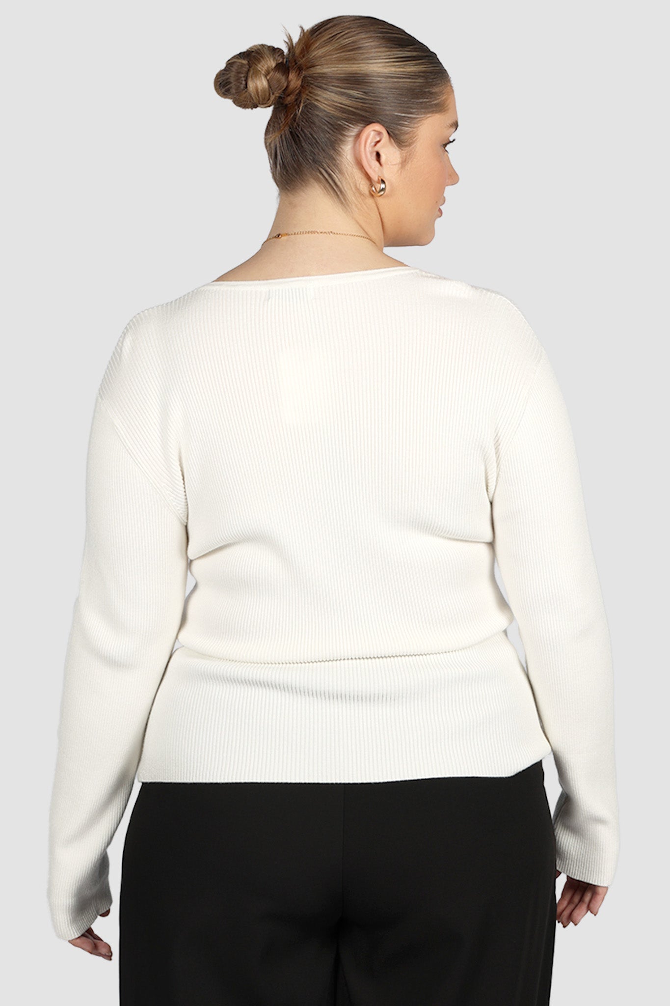 ZERRA KNIT TOP WHITE - Fayt The Label