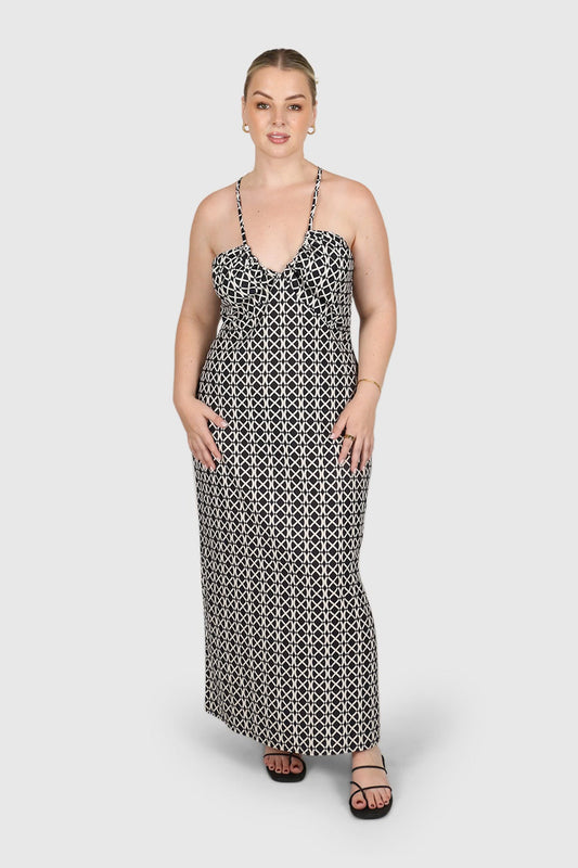 ZINNA DRESS GEO - Fayt The Label