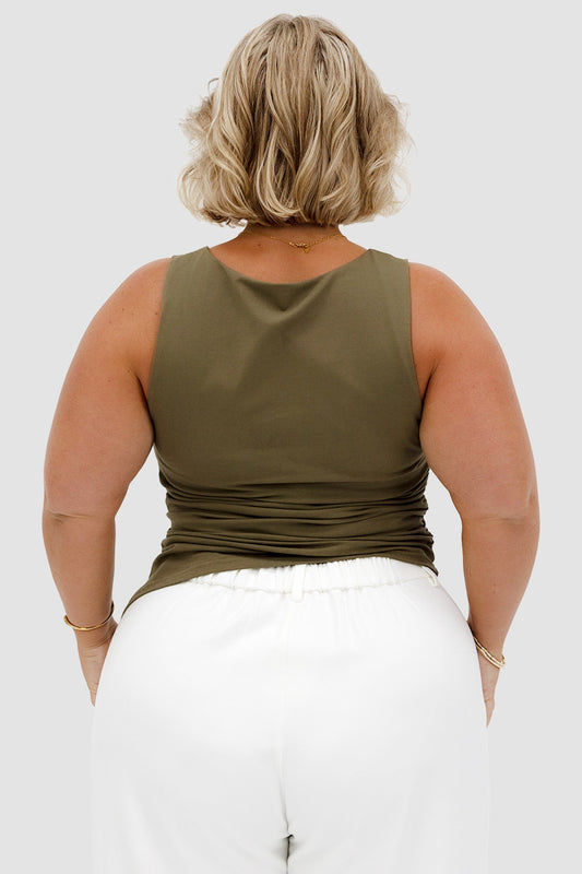ZIRA TOP OLIVE - Fayt The Label
