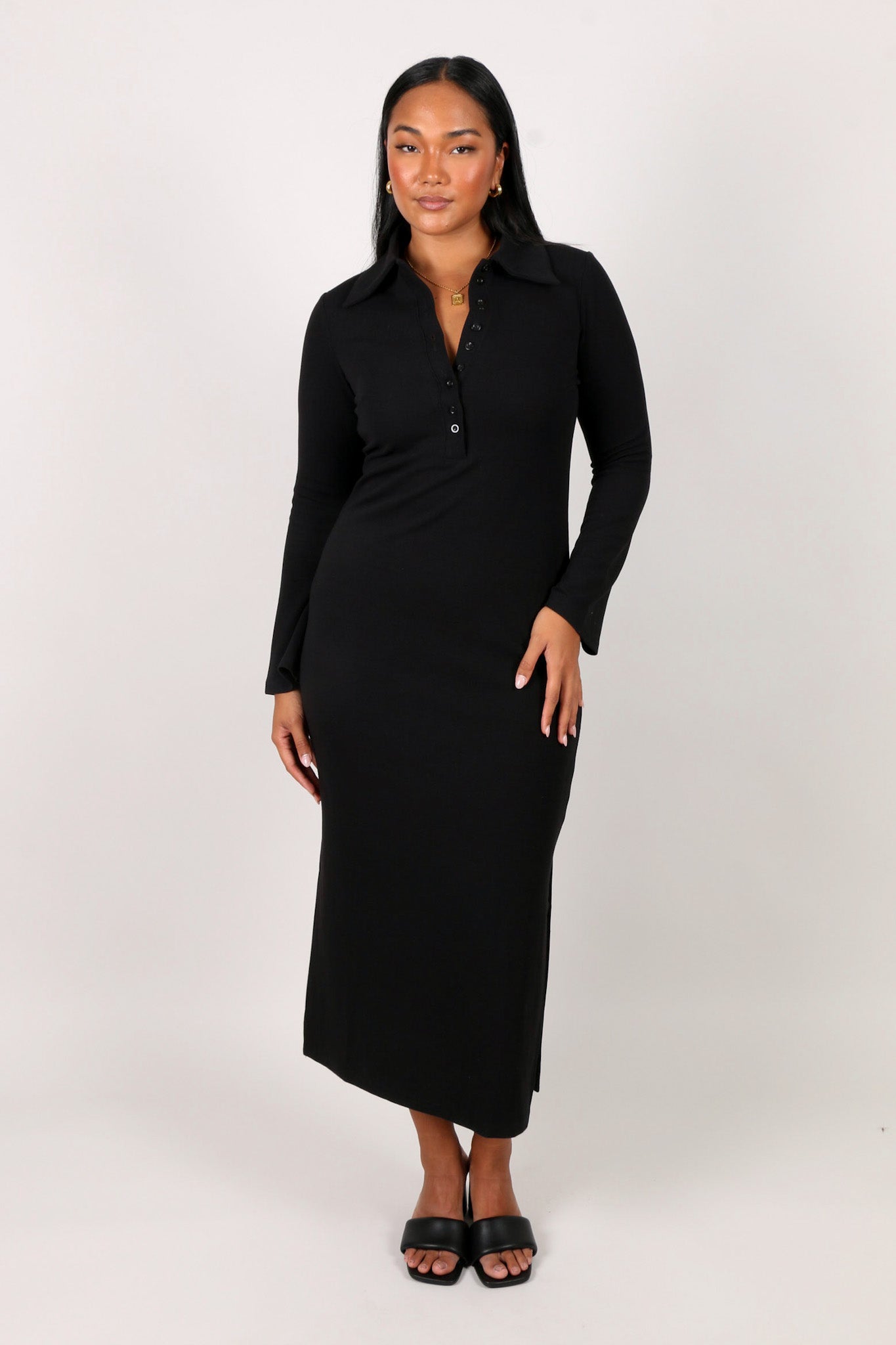 LUELLA KNIT DRESS BLACK – FAYT The Label