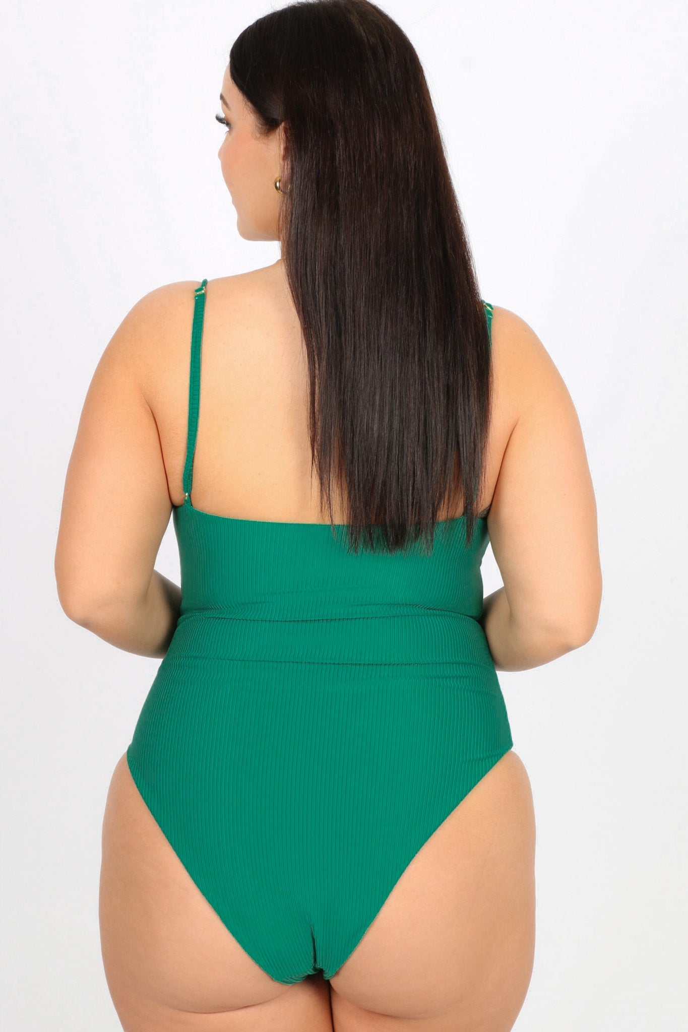 SCOUT SWIMSUIT GREEN RIB