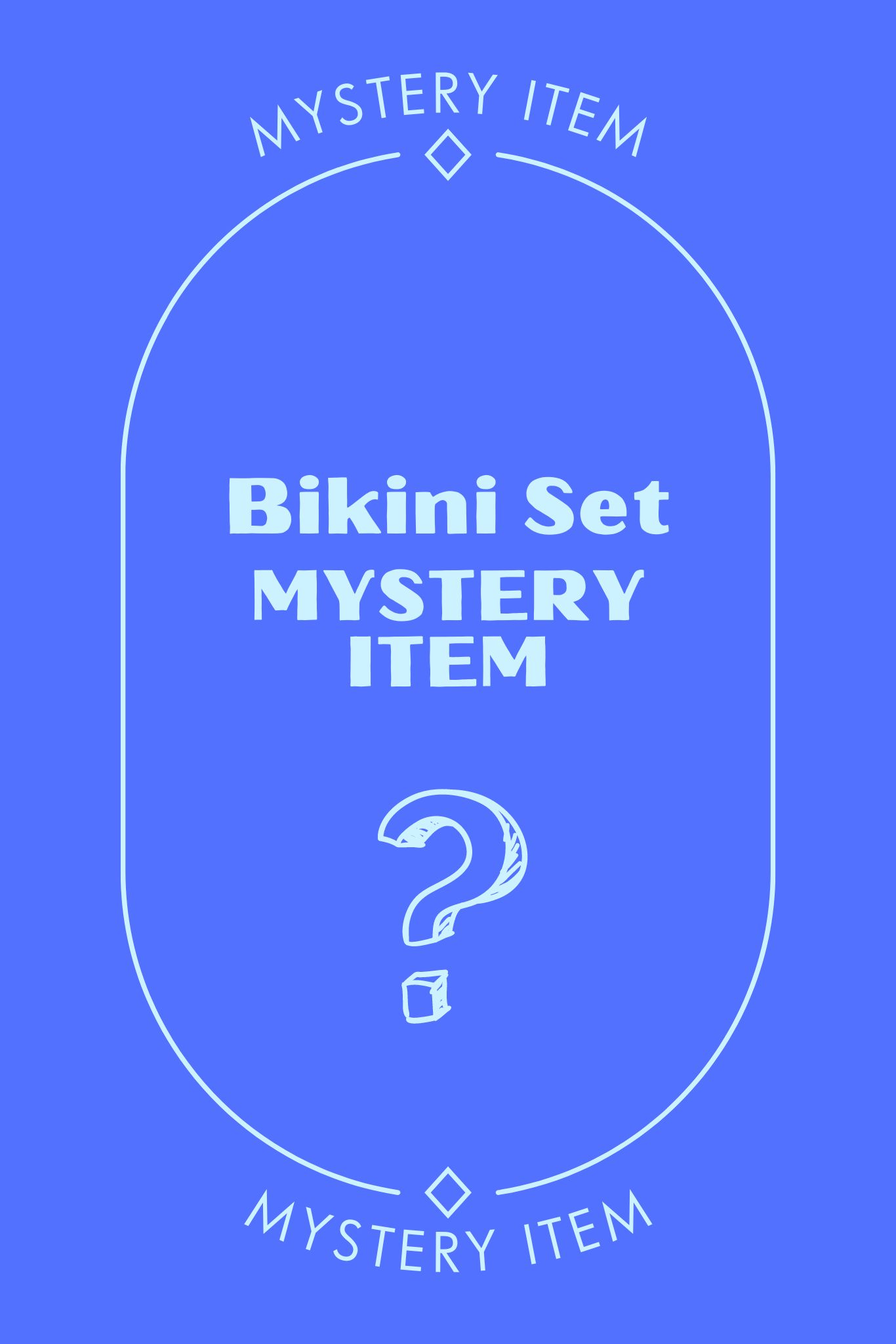 MYSTERY BLUE BIKINI SET SIZE 6