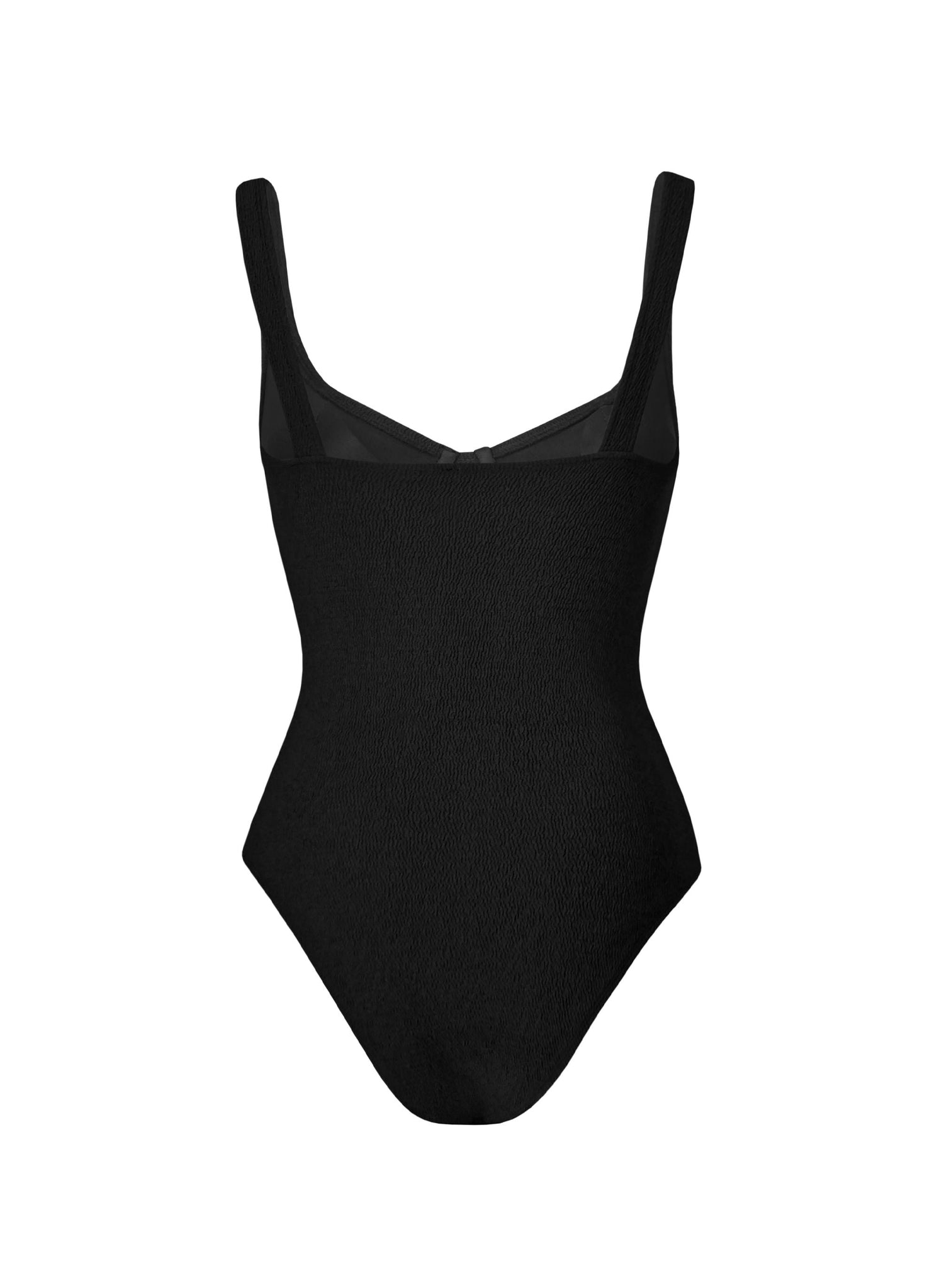SOLACE SWIMSUIT BLACK CRINKLE