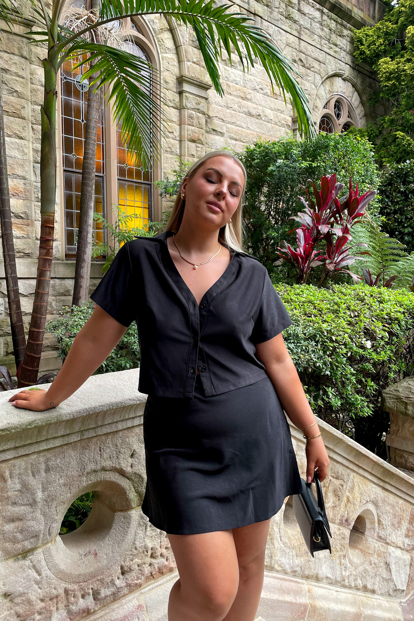 RENATA SLIP MINI SKIRT BLACK - Fayt The Label